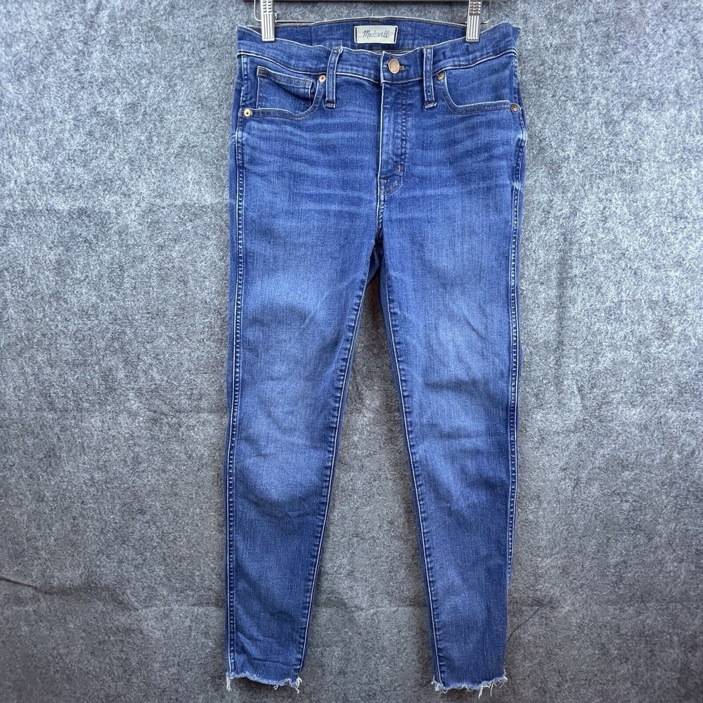 Madewell‎ Jeans Womens 30 High Rise Skinny Raw Fray Hem
